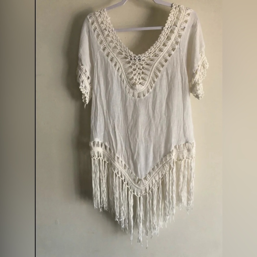 Women’s Beach Cover-Up Crochet Top